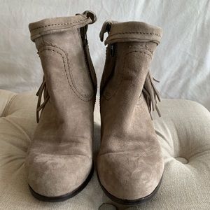Sam Edelman grey suede booties